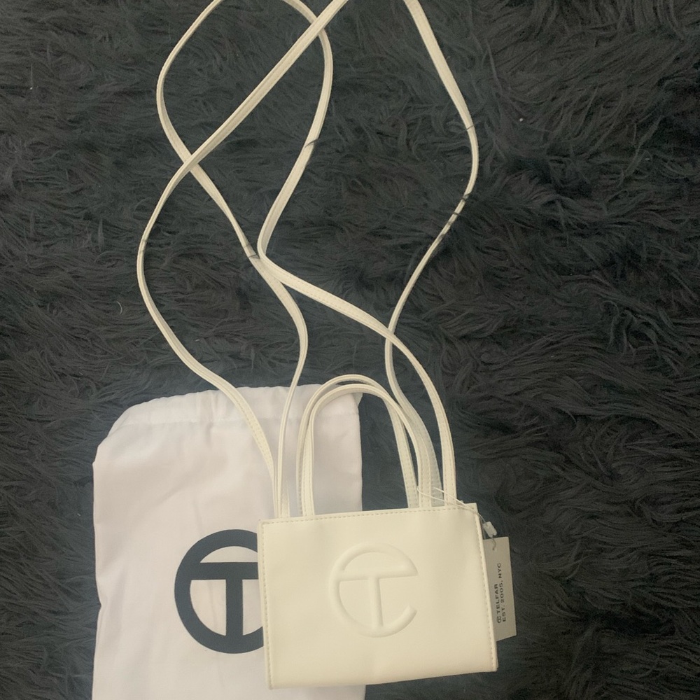 Telfar White Crossbody Bag
